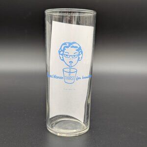 Smart Women Thirst For Knowledge Girl Babies Drinking Glass Some Wear Blue Clear